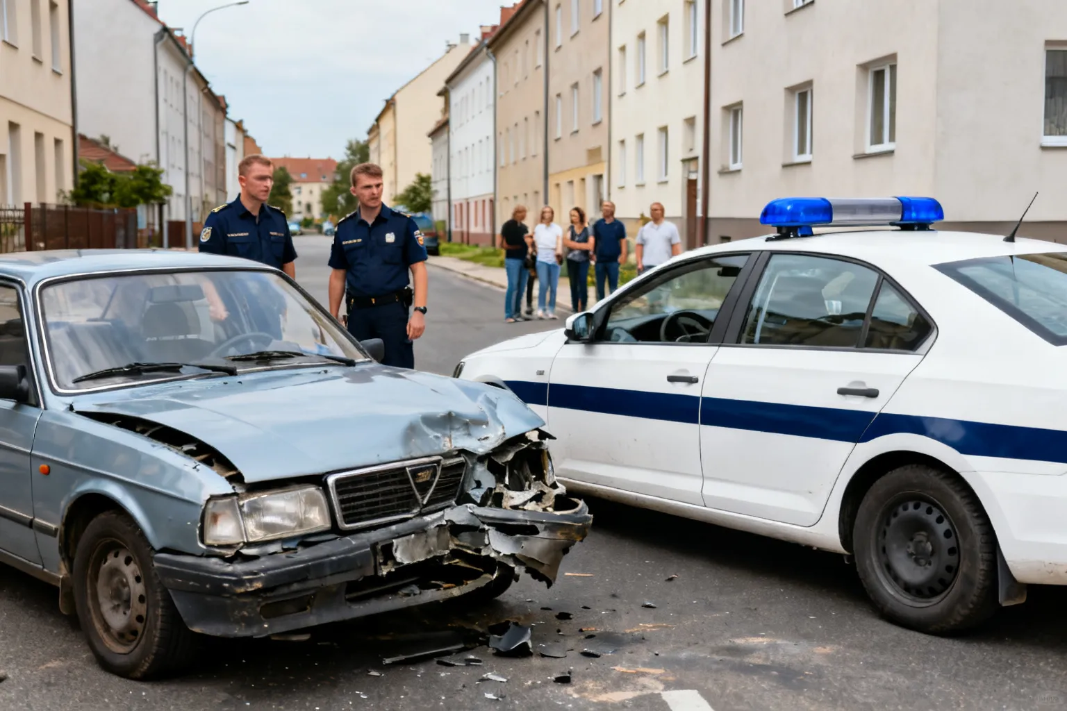 Pijany kierowca bez uprawnień doprowadził do kolizji na Zatorzu