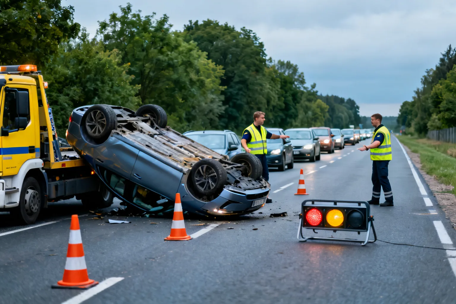 Dachowanie DK63 Jeże — ruch wahadłowy