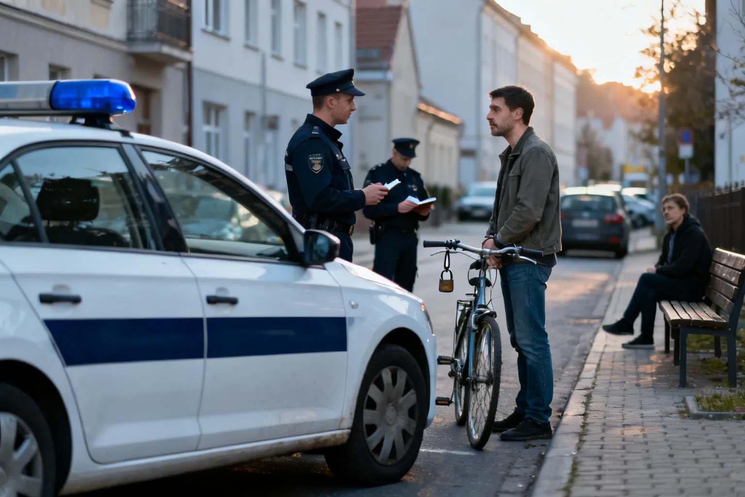 36-latek zatrzymany w Olsztynie. Jechał na skradzionym rowerze