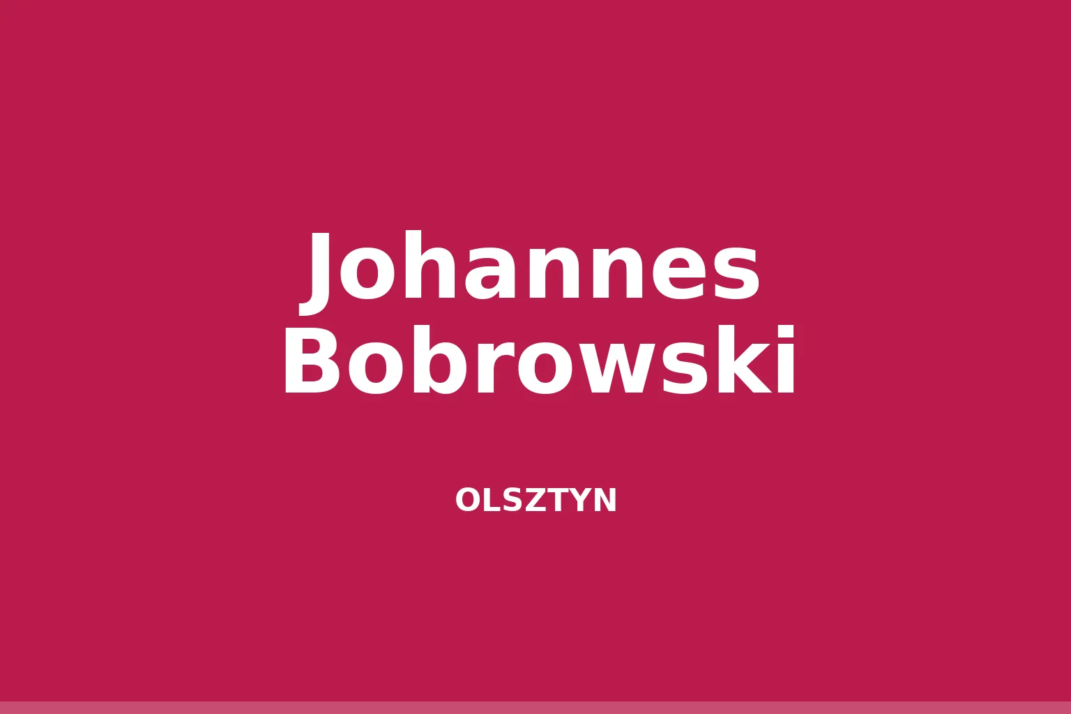 Johannes Bobrowski