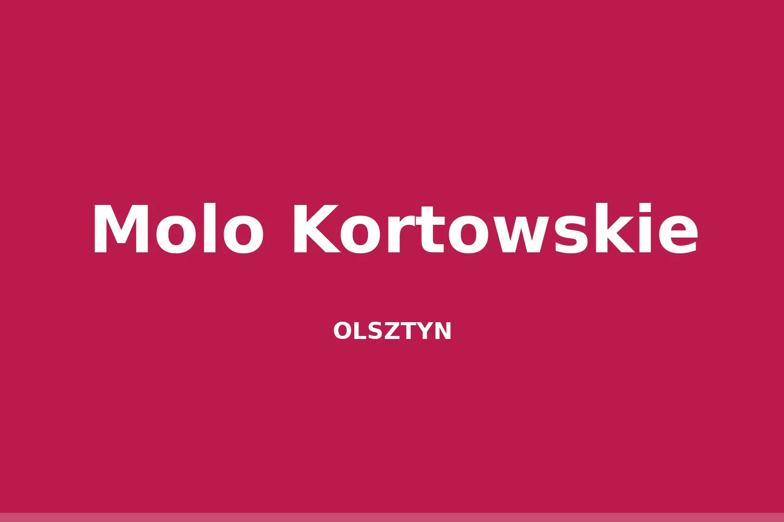 Molo Kortowskie