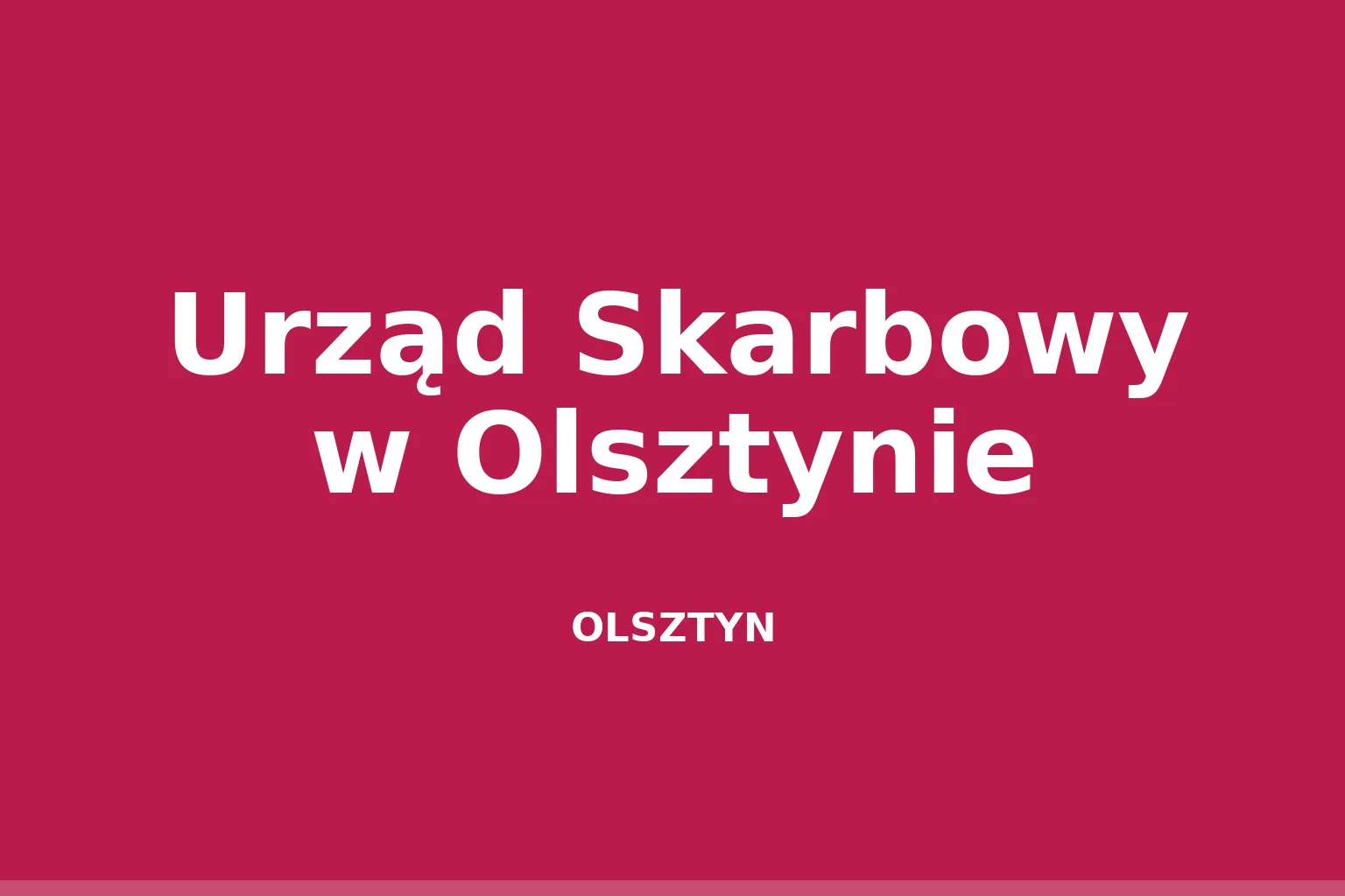 Urząd Skarbowy w Olsztynie