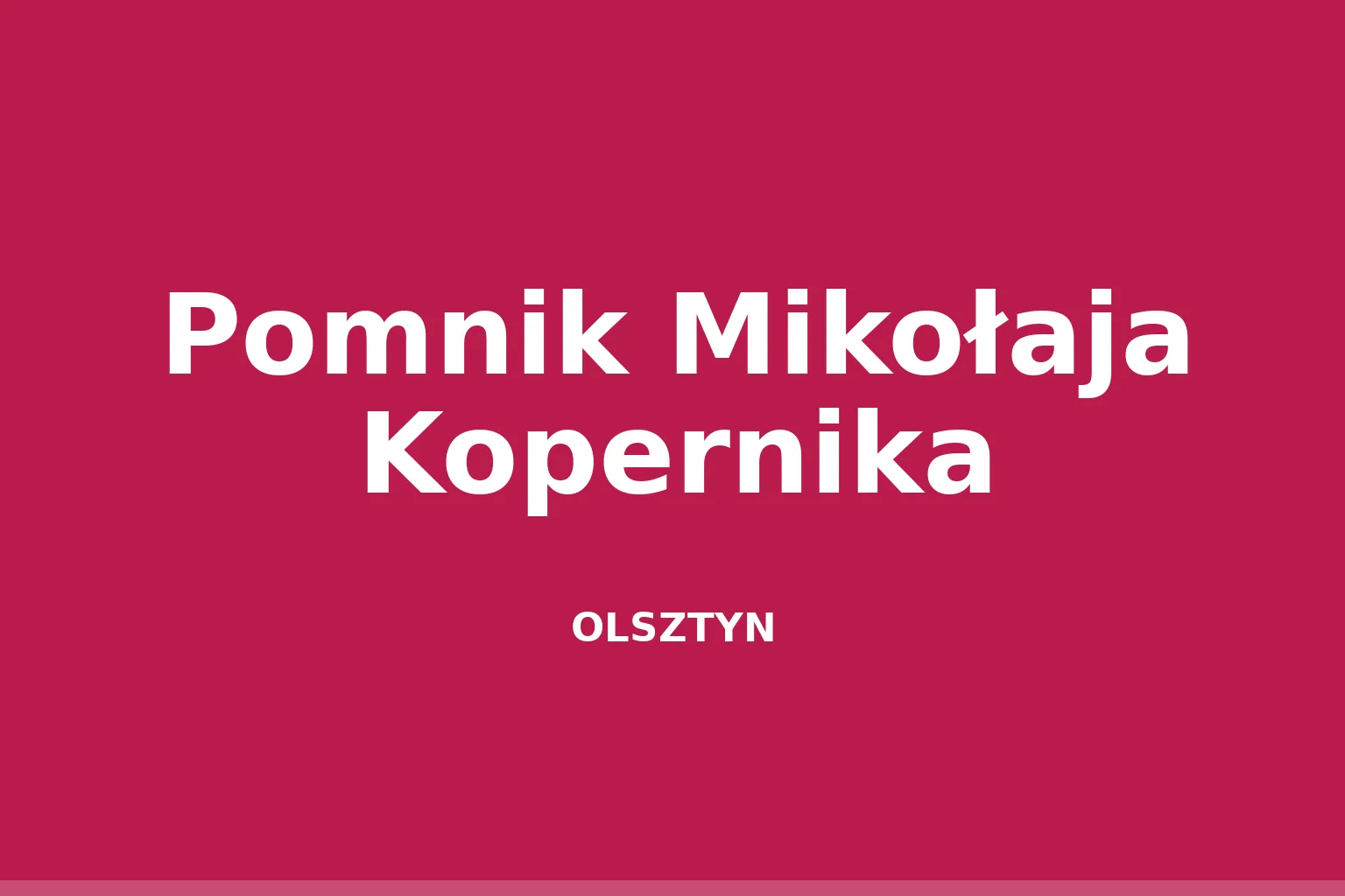 Pomnik Mikołaja Kopernika