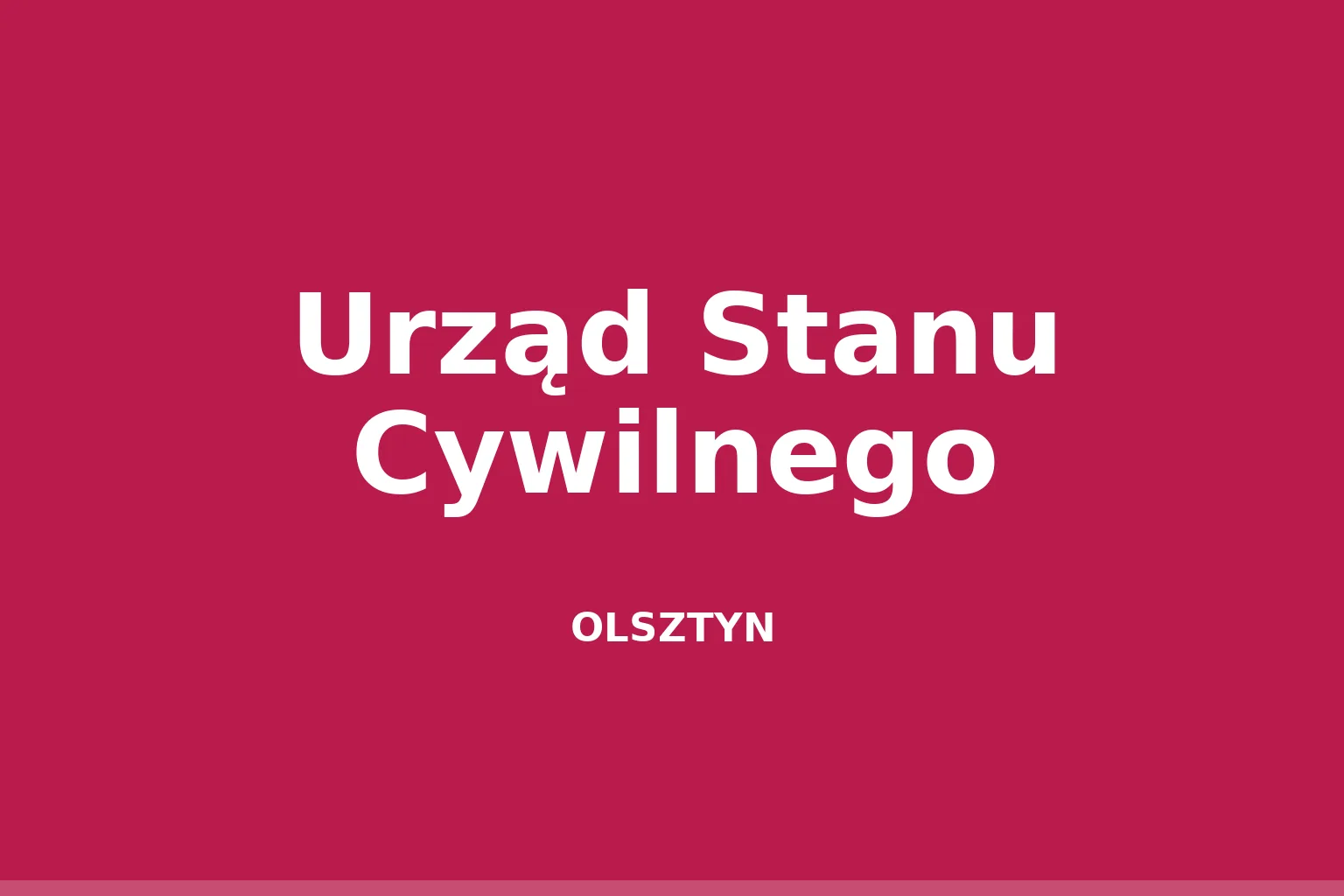 Urząd Stanu Cywilnego
