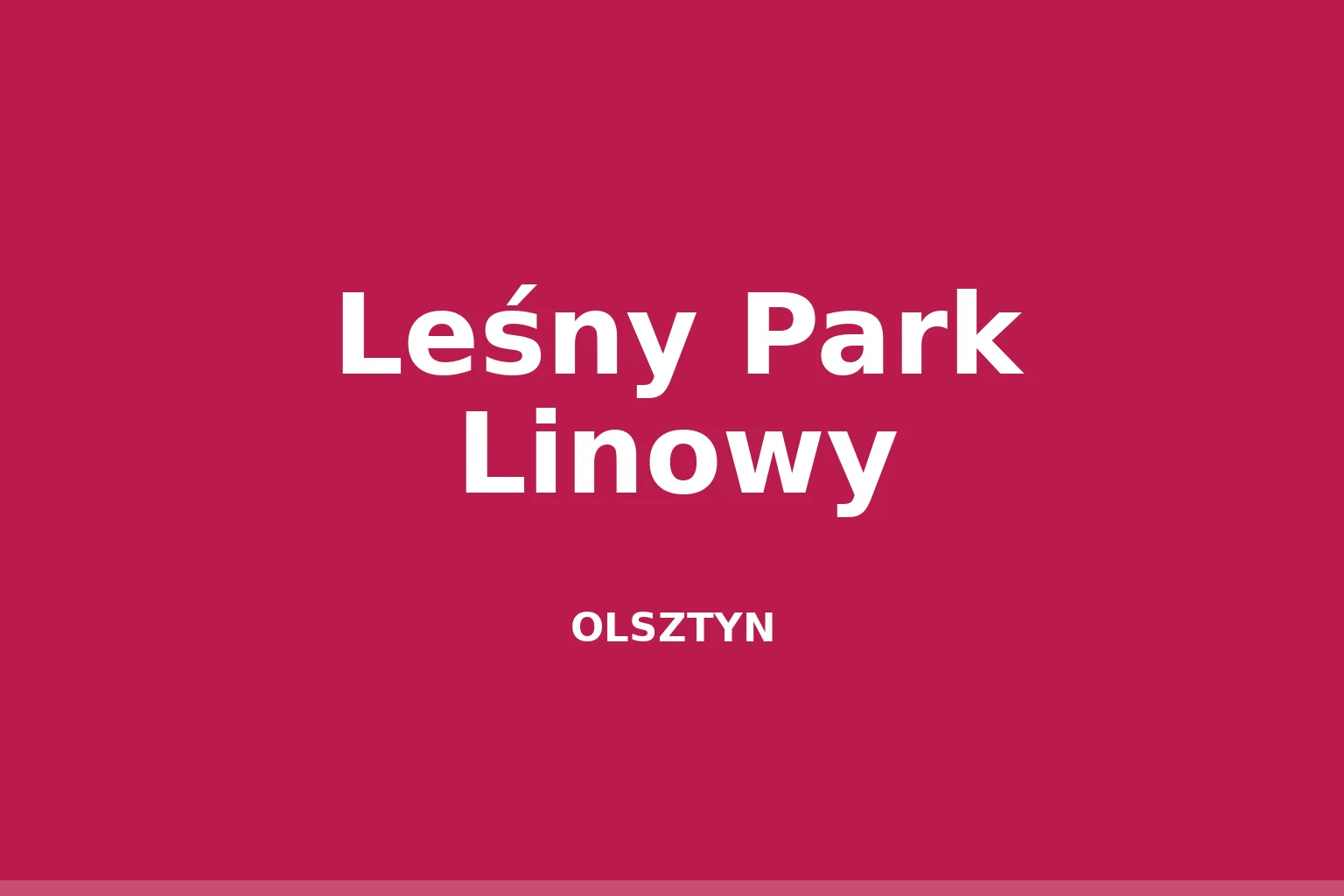 Leśny Park Linowy