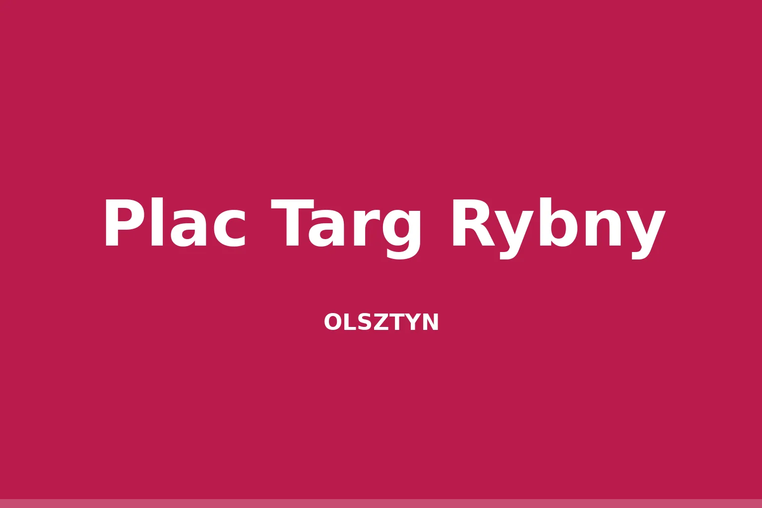 Plac Targ Rybny