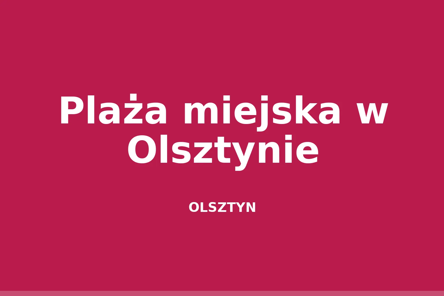 Plaża miejska w Olsztynie