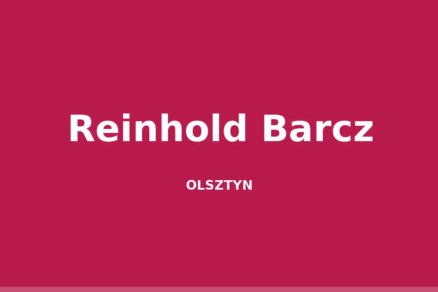 Reinhold Barcz