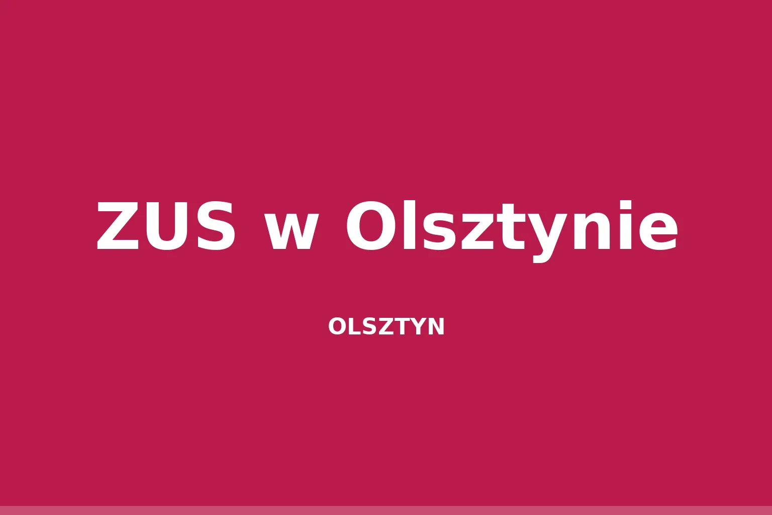 ZUS w Olsztynie